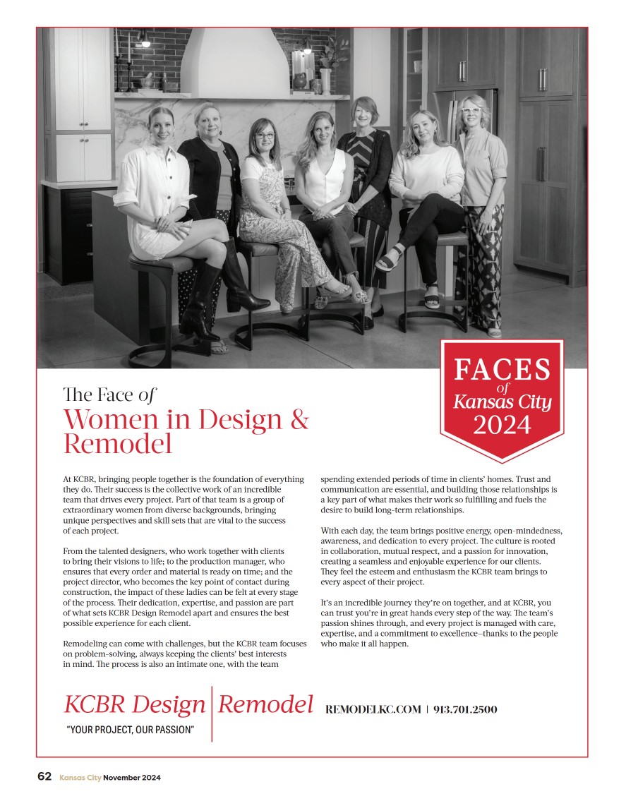 KCBR Awarded ‘The Face of Women in Design & Remodel’ by Kansas City Magazine - Image